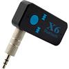 MMOBIEL Adattatore Ricevitore Vivavoce Audio per Musica in Streaming Bluetooth 4.0 per Auto e casa