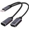 YARCHONN Splitter USB C OTG 1 in 2 Out tipo C a USB OTG splitter Y cavo con adattatore di ricarica rapida PD da 100 W per telefono portatile
