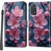 Haninsuze Cover per Xiaomi Redmi Note 11 / Note 11S, Custodia Interno TPU Antiurto Portafoglio con Disegni [schede Fessura] [Supporto Stand] Cover Libro in PU Pelle (Fiore di pesco)