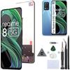 RongZy Schermo LCD per Realme 8 5G RMX3241 Sostituzione Display Digitizer Assembly Vetro di Ricambio Touch Screen con Strumenti(6.5,Nero)