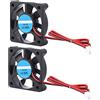 KIMISS 50Mm X 50Mm X 10Mm Ventola 2Pin 5010 12V ABS 2Pcs Parte Accessorio Stampante 3D Fai da Te 5010 Ventola di Raffreddamento 2Pin 12V 4000 6500 RPM 30Db 8 14Cfm