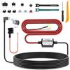 Range Tour Kit di cavi rigidi per dash cam, porta USB-C da 4 m, caricabatterie da 12/24 V a 5 V, 2,5 A, cavo di ricarica con 4 adattatori