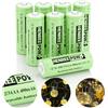 Henreepow Batteria solare 2/3AAA, batteria ricaricabile 2/3AAA 400 mAh, batteria ricaricabile a bassa autoscarica da 2/3 AAA 1,2 V, confezione da 8 per luci solari esterne (non batterie AAA)