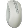 Lenovo Mouse Bluetooth silenzioso (WL300) - Mouse per computer con 5 pulsanti con clic sinistro e destro silenzioso - Impugnatura scolpita, Microsoft Swift Pair, fino a 1600 DPI (bianco)
