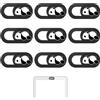 NyxSeat 9 pezzi panda, protezione per la privacy, accessori per computer portatile, copertura webcam, copertura per fotocamera del computer portatile, cover per fotocamera dei cartoni animati