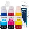 LCL Bottiglie d'inchiostro da stampa Compatibile GI-50 GI-50C GI-50M GI-50Y 3403C001 3404C001 3405C001 (1Ciano 1Magenta 1Giallo) Sostituzione per Canon PIXMA GM2050 GM4050 G5050 G6050 G7050