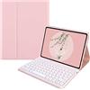 Vowor Tastiera Per Lenovo Tab P11 PRO 11.5 Pollici TB-J706 TB-716 Custodia, Staccabile Magnetica Sottile Pelle Cover con Tastiera Bluetooth Wireless QWERTY Layout Per Lenovo Pad Pro 11.5 (Rosa)