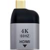 cablecc Convertitore da USB-C tipo C a HDMI HDTV adattatore 4K 60hz 1080p per tablet, telefono e laptop