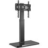 FITUEYES Supporto TV da Pavimento per 27-65 Pollici, Porta TV da Terra con Ferro Base, Girevole e Altezza Regolabile Max VESA 400x400mm Portata 40kg