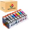 Nextpage Compatibile con Canon Pixma Pro 100 CLI-42 CLI42 Cartuccia di ricambio per Canon PIXMA Pro-100 PIXMA Pro-100S Inkjet Stampante 8 Cartucce Multipack BK/GY/LGY/C/M/Y/PC/PM