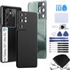 RongZy Coperchio Batteria Ricambio per Samsung Galaxy S21 Ultra 5G G998B Parte di Ricambio della Alloggiamento Copribatteria Posteriore con Strumento (Nero)