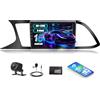 GOHHDL 6 GB +128 GB 8 Core GOHHDL Android Autoradio per Seat Leon MK3 2013 2014 2015 2016 2017 2018 2019, Schermo Touch da 9 Pollici 2 DIN con CarPlay Android Auto WiFi GPS FM/RDS BT SWC + Telecamera + Mic
