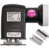 GSS Quattro LNB per commutatore, multiswitch, con filtro LTE, satelliti, Full HD, UHD 4K, HDTV, 0,1 dB