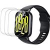 MEMELOKA Vetro Temperato per Xiaomi Redmi Watch 5 Active, 3 Pezzi [Anti-Impronta][Senza Bolle][Facile da installare] Durezza 9H AntiGraffio HD Pellicola Protettiva