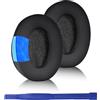 Adhiper - Cuscinetti auricolari di ricambio per cuffie Sony CH700N, CH710N, CH720N, compatibili con CH710N (nero/giallo)