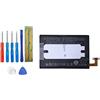 Vvsialeek BOP6B100 Batteria di ricambio compatibile per HTC One E8, M8, M8d, M8E, M8E Eye come B0P6B100, 35H00214-00M, 35H00214-01M con toolkit