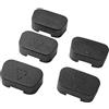 SHANFEILU VGA - Tappi antipolvere per porte VGA, RS232, DB15, DB9, 50 pezzi, 17 mm x 9 mm, nero