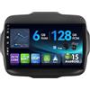 MISONDA MSD 6G+128G - 9 Pollice Autoradio Per Jeep Renegade (2015-2018) | Android 15 GPS Navi Radio | Carplay Android Auto Volant Dual Band WiFi DSP DAB Bluetooth | Telecamera MIC | Octa-Core 2 Din