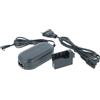 vhbw alimentatore, cavo di alimentazione compatibile con Canon EOS 1000D, 450D, 500D, Kiss F, Kiss X2, Kiss X3, Rebel T1i fotocamera + accoppiatore DC