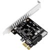 ChenYang Adattatore per scheda di espansione PCI Express da USB 3.0 a 20 pin e USB 3.1 Gen 1 di tipo E da presa a PCI-E