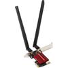 Zunate Scheda di Rete PCI Express, Scheda di Rete PCIE Gigabit Ethernet, Scheda WiFi PCIE per PC Desktop con Bluetooth 4.0, Dual Band Compatibile con 7 8 10 11