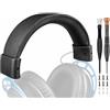 SOULWIT Archetto per HyperX Cloud Alpha/Alpha S/1/2/Core Cuffie, Fascia di Ricambio per Cloud I/II/Cloud II Core, CloudX (Non Adatta a Cloud Mix/Cloud 3) Gaming Headset - Linea Nero