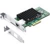 H!Fiber.com 10G Scheda di rete Ethernet,RJ45 NIC,10GbE CNA,funzione uguale a X550-T1,compatibile con Intel X550-AT2 Chip,supporto Windows Server/Linux/VMware (non supporto X11, MAC)