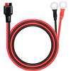 PNGKNYOCN O anello terminale al cavo connettore della batteria, connettore 12AWG 45A e cavo di alimentazione dell'anello terminale da 8mm (0.3inch) per il kit del pannello solare(1M / 3FT)
