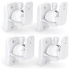 HomeMount Supporto Altoparlanti da Parete, Regolabile ±20°/±70°, Metallo Robusto, Universale, Salvaspazio, Facile Montaggio, Portata 8 Libbre (2 Pack-Bianco)