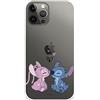 LA CASA DE LAS CARCASAS Custodia per iPhone 12 Pro MAX Ufficiale di Lilo & Stitch - Angel & Stitch Beso per proteggere il tuo cellulare. Custodia in silicone flessibile con licenza ufficiale Disney