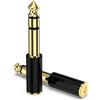 CABLEPELADO Adattatore Audio Stereo Jack 3.5mm Femmina a 6.35mm Maschio | Convertitore per Cuffie | PVC | Oro