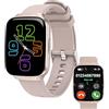 FANSANMY Smartwatch Donna, Rosa Oro, Orologio Intelligente 1,83 Pollici Elegante con Chiamate, Tracker Salute Femminile, Monitoraggio Sonno, Impermeabile IP67, Lunga Autonomia, per iOS e Android