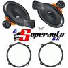 Superauto hi-fi Hertz DSK 165 dsk165.3 Altoparlanti 2 vie + supporti casse ALFA 147 compatibile con Chevrolet Captiva FIAT Idea Lancia Ypsilon Musa