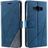 SONWO Cover per Galaxy J5 2016, Flip Caso in PU Pelle Case Cover Portafoglio Custodia per Galaxy J5 2016, [Kickstand] [Slot per Schede], Blu