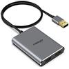 Fairikabe Adattatore USB 3.0 a Doppio HDMI 4K 30Hz per 2 Monitor/TV, Splitter USB A a HDMI, Supporta Modalità MST Windows/Mac OS per 3 Display Estesi