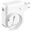 OOOUSE 96W Caricabatterie USB C super veloce,compatibile con Mac Book Air M3 M2 M1, Mac Book Pro 16,15,14,13 pollici 2024, 2023, 2022, 2021, iPad Pro 12.9, 11 pollici con tutti i dispositivi USB C