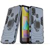 MaiJin Compatibile con Galaxy M31 Cover, Custodia Armor Anello Cavalletto (Funziona con il Supporto Magnetico per Auto) Case Paraurti per Samsung Galaxy M31 (Blu Navy)