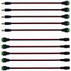 senvenelec Connettore CC 5,5 x 2,1 mm, kit spina e presa a 2 pin, cavo di prolunga, adattatore per connettore di alimentazione presa 12V CC, per telecamera CCTV, audio, strisce LED. (10 Pcs)