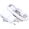 mungoo mach mal anders ... Caricabatterie originale Samsung per Galaxy A10 (A105F), A10s (A107F), M10 (M105F) Fast Charge 15 W 2 A, dati rapidi, etichetta di ricarica micro USB con panno per la pulizia dello schermo mungoo
