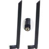 Fohevers Confezione da 2 antenna WiFi 4G WiFi Antenna SMA maschio adattatore girevole a 90° Connettore 5DBi omnidirezionale Wifi Antenna di segnale per router wireless