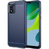Generico Compatibile con MOTOROLA MOTO E13 4G XT-2345 Copertura Custodia Cover Protezione Gel Silicone TPU Morbida Matte Ultra Soft Slim Case (Carbon blu)