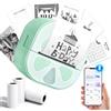 Senprity Mini Stampante Fotografic,Stampante Termica Portatile Bluetooth con Ricarica USB Senza Inchiostro per Adesivi Compatibile con iOS e Android Tascabile Stampante per l'apprendimento Note Elenco Memo