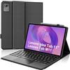 WINCHKING Custodia per tastiera Lenovo Idea Tab 2025 11 pollici (TB-336ZU TB-336FU) con touchpad, tastiera wireless Bluetooth per Lenovo Tab M11 11 pollici 2024, magnetica rimovibile con layout Qwertz, nero