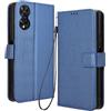 RonRun RonRon Cover TCL 505 Libro, Flip Custodia Portafoglioin Pelle, Antiurto case per TCL 505, blu