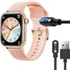 Lamshaw Caricatore magnetico compatibile con Ice Smart 2.0 1.96 Smart Watch,Magnetico Caricatore Orologio Collegato USB Compatibile con Ice Smart 2.0 1.96 Smart Watch. (Nero)