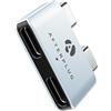 Afterplug Extender USB C doppio per MacBook con custodia, adattatore pass‑through a 2 porte per Thunderbolt 5/4/3 e USB4 - PD da 240 W, video 8K, dati 80 Gbps - Blu cielo