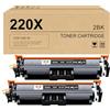 M4U SM4Y 220 cartucce toner nero(con chip) compatibili con i modelli 220X W2200X 220A W2200A per Color Laser Jet Pro MFP 4302dw 4302fdw 4202dw 4202dn 4302fdn (confezione da 2, nero)