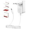 Sanicata Alimentatore di rete da 12 V, 3 A, compatibile con AVM Fritz!Box 7690, 7590, 7560, 7540, 7530, 7510, 7490, 7430, 7390, 6690, 6490, 5590, 5530, router WLAN e Telekom Speedport Smart spina - bianco