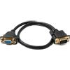 System-S D Sub15 Cavo 50cm HD VGA 15 Pin maschio a femmina DB15 Adattatore