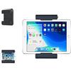 TFY Supporto da parete autoadesivo universale per tablet, e-reader e smartphone, dispositivi da 4,5 a 12,9 pollici, compatibile con iPad Pro, Air, Mini, Huawei, Galaxy (nero)